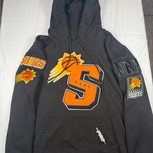 Pro Standard NBA Phoenix Suns Mash Up Rib Pullover Hoodie Black Size M